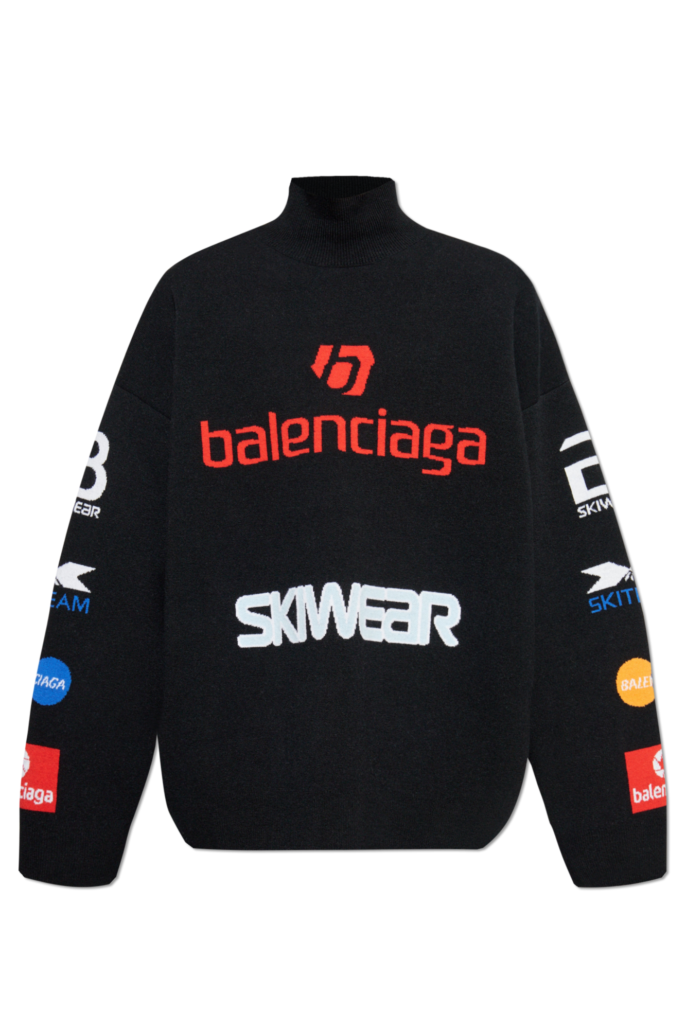 Black Wool turtleneck from the Skiwear collection Balenciaga Vitkac Canada